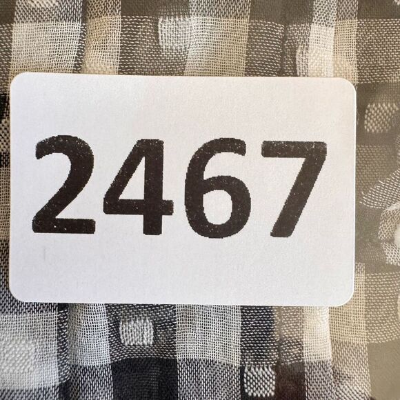 MAEVE ANTHROPOLOGIE Black/White Gingham Sleeveless Button Down Blouse SZ S #2467 - Picture 9 of 15